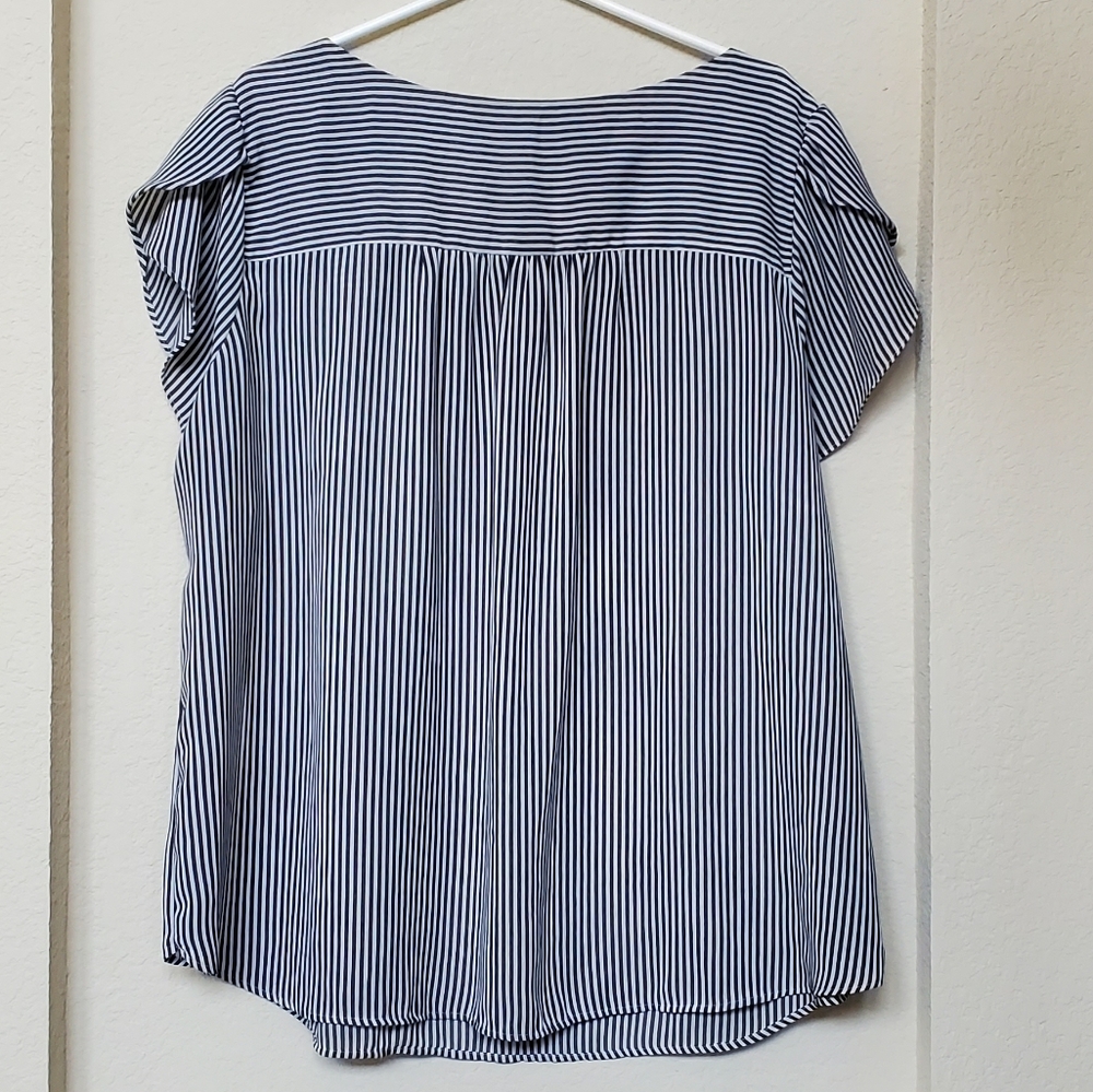 Loft Plus Size Striped Top - Picture 2 of 4